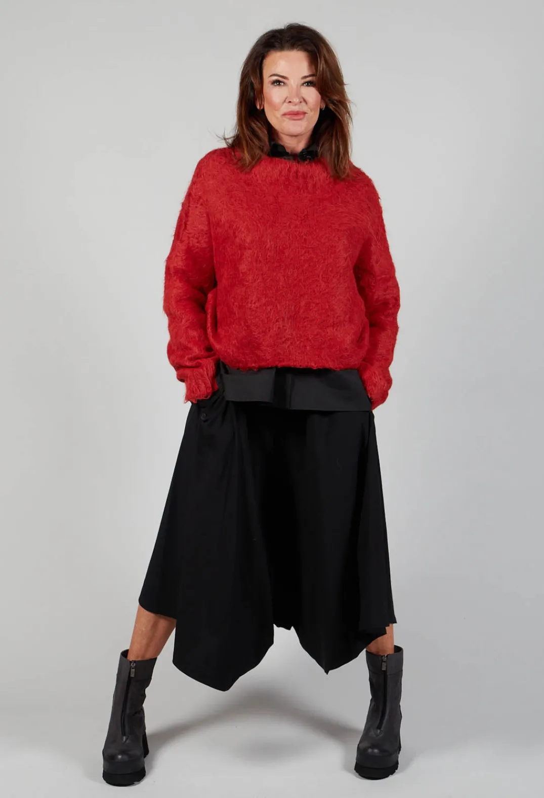 Fringe Knitwear|Jumpers^Lola Sweater in Red