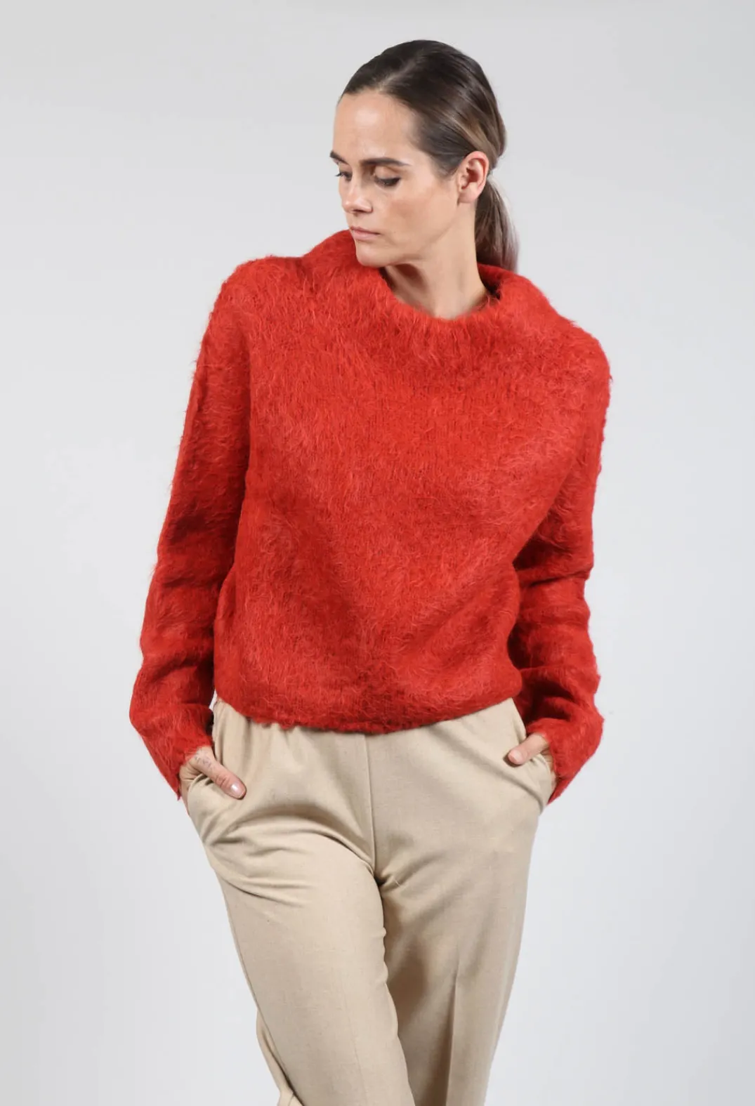 Fringe Knitwear|Jumpers^Lola Sweater in Red