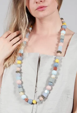 Nu Necklaces^Long Beaded Necklace in Multicolour