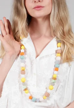 Nu Necklaces^Long Beaded Necklace in Multicolour