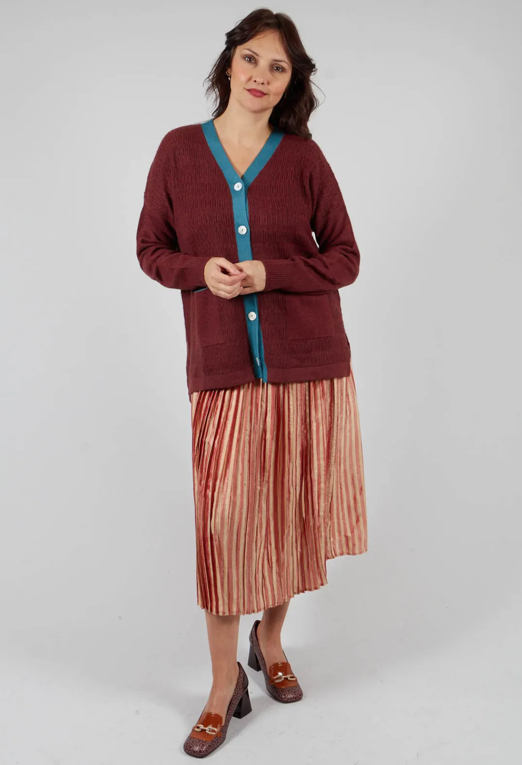 Traces of Me Cardigans^Long Cardigan in Hollister Steel