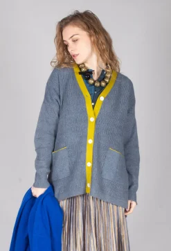 Traces of Me Cardigans^Long Cardigan in Jacaranda Weed