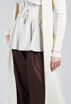 Isabel Benenato Cardigans^Long Cardigan in White