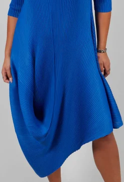 Alquema Dresses^Long Draper Dress in Royal