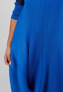 Alquema Dresses^Long Draper Dress in Royal