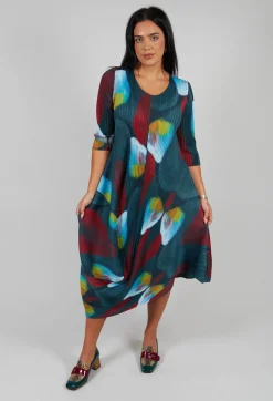 Alquema Dresses^Long Draper Dress in Toucan