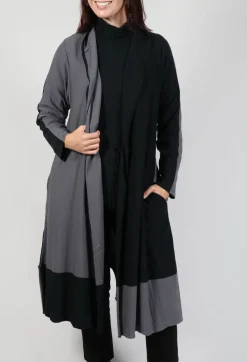 Philomena Christ Cardigans^Long Length Cardigan in Black Grey Check