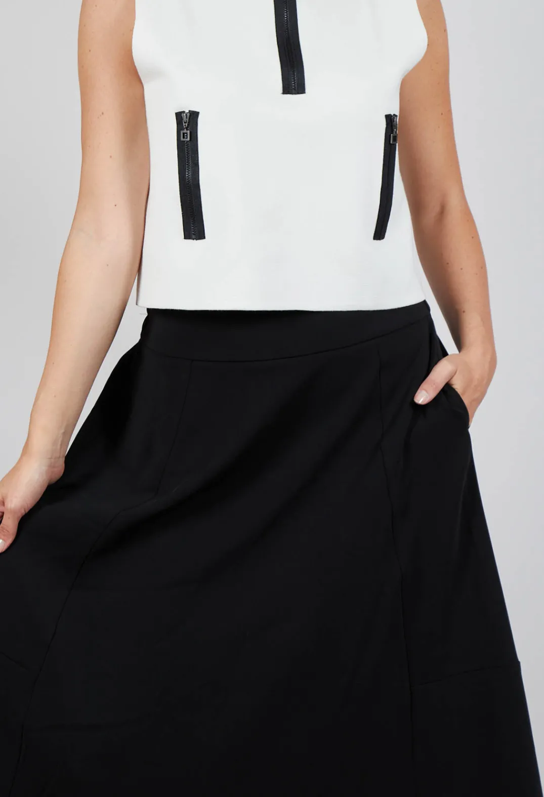 Sarah Pacini Skirts^Long Length Skirt in Black
