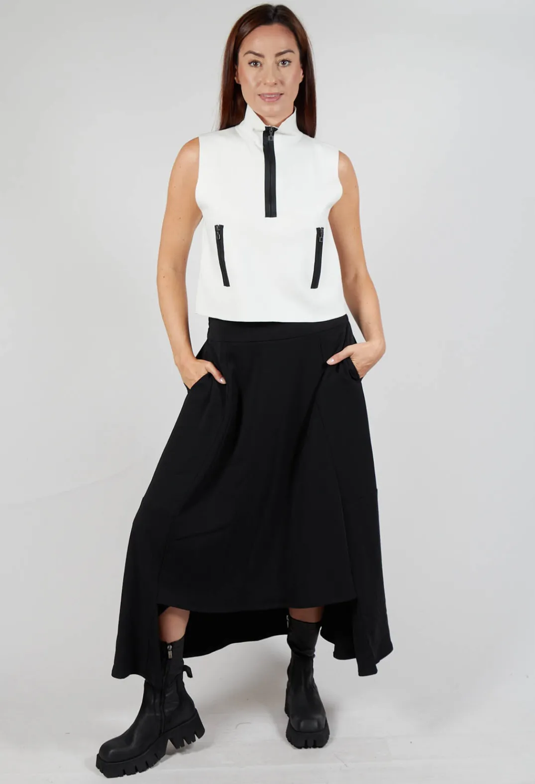 Sarah Pacini Skirts^Long Length Skirt in Black