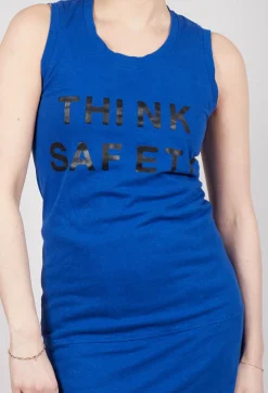 Rundholz Dip Tops^Long Printed Vest in Royal