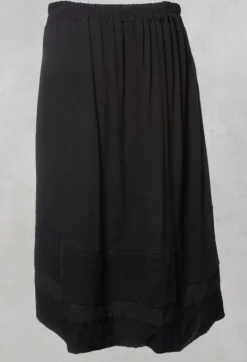 Nuovo Borgo Skirts^Long Skirt with Asymmetric Hem in Black