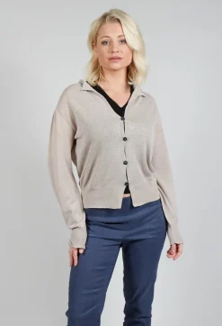 Sarah Pacini Cardigans^Long Sleeve Cardigan in Mastic