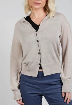 Sarah Pacini Cardigans^Long Sleeve Cardigan in Mastic