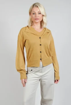 Sarah Pacini Cardigans^Long Sleeve Cardigan in Mustard