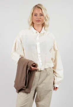 Umit Unal Shirts & Blouses^Long Sleeve Cotton Shirt in Cream