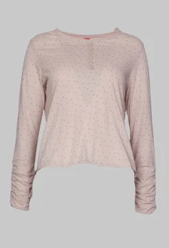 Ewa I Walla Shirts & Blouses^Long Sleeve Jersey Top in Dots