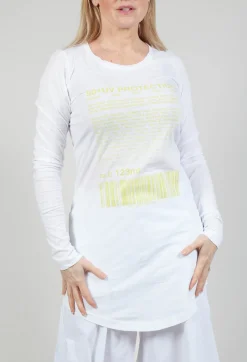 Rundholz Black Label Tops^Long Sleeve Jersey Top with Motif in Sun Print