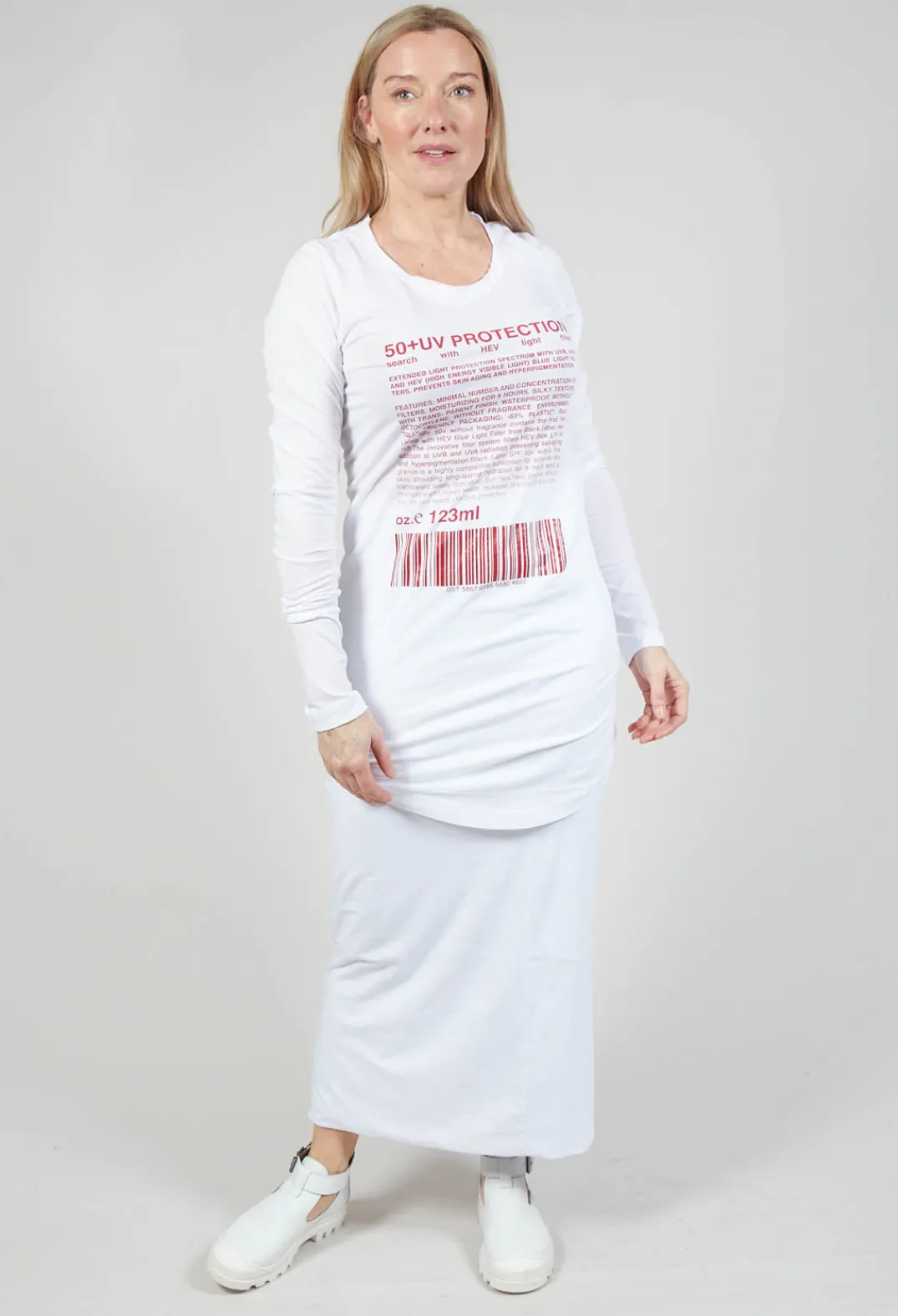 Rundholz Black Label Tops^Long Sleeve Jersey Top with Motif in Chili Print