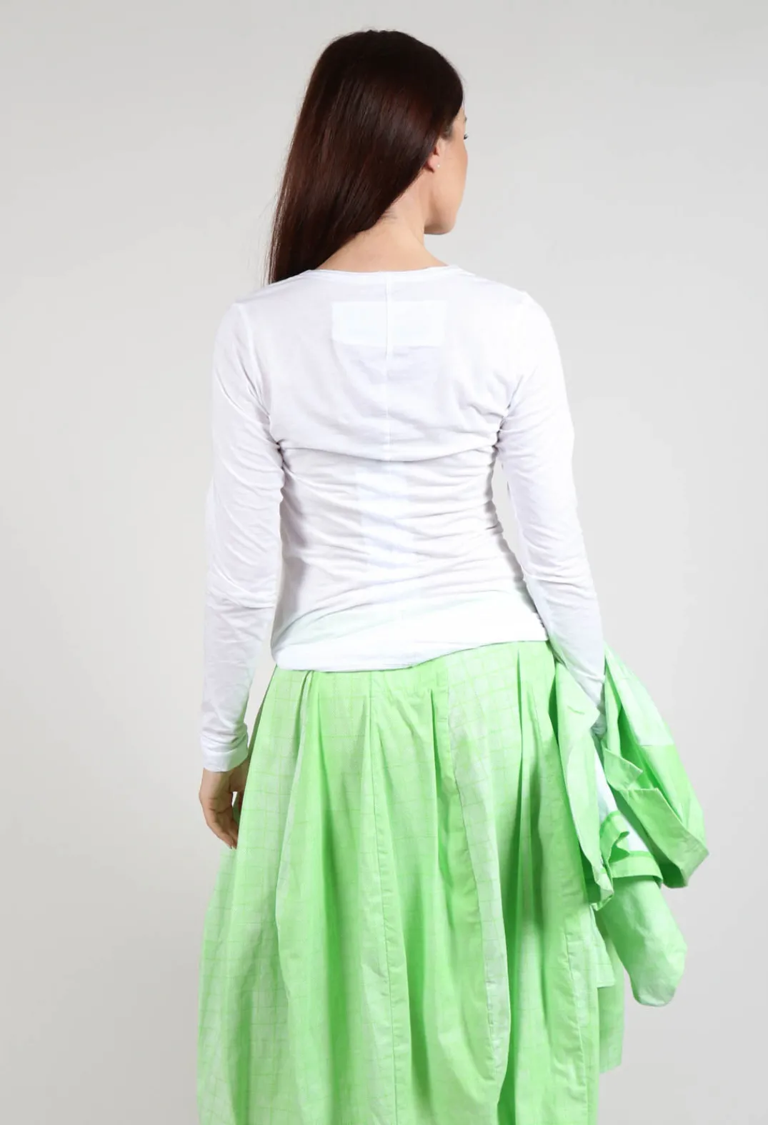 Rundholz Black Label Tops^Long Sleeve Jersey Top with Motif in Lime Print