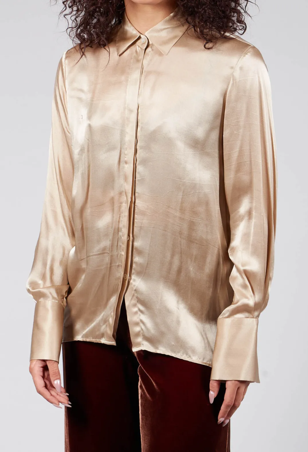 T.ba Shirts & Blouses^Long Sleeve Shirt in Champagne