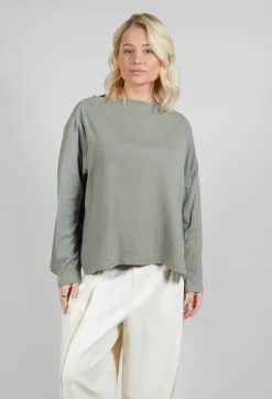 Moyuru Jumpers^Long Sleeve Top in Light Grey