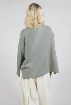 Moyuru Jumpers^Long Sleeve Top in Light Grey