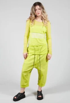 Rundholz Dip T-shirts^Long Sleeved Net Top with Cotton Bands in Spring