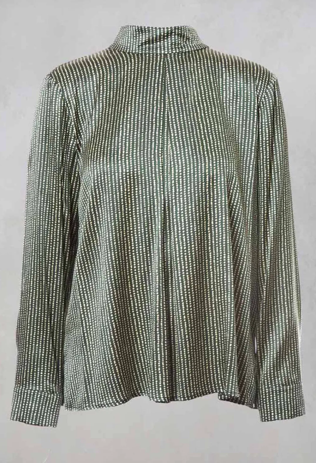 Niù Shirts & Blouses^Long Sleeved Silk Blouse in Green