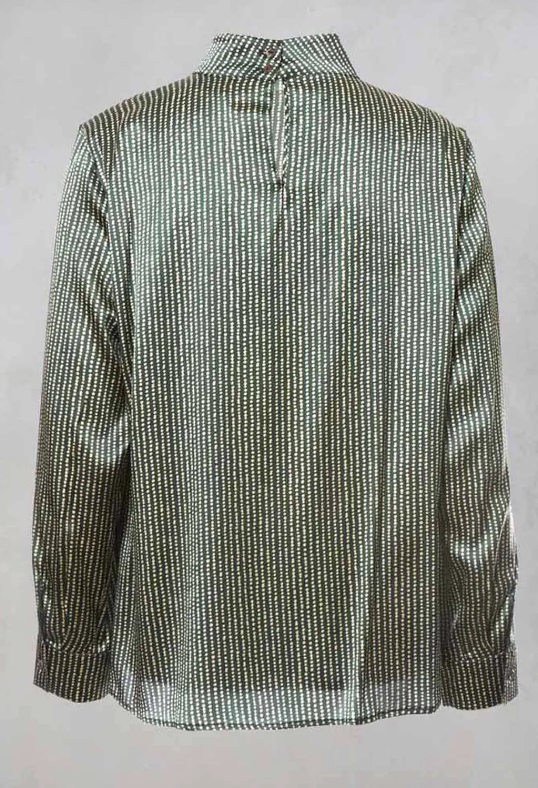Niù Shirts & Blouses^Long Sleeved Silk Blouse in Green