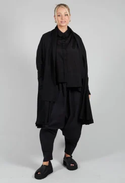 Moyuru Shirts & Blouses^Longline Cardigan in Black