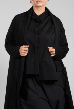 Moyuru Shirts & Blouses^Longline Cardigan in Black