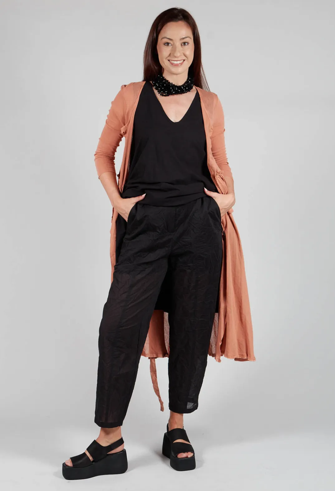 Kedziorek Cardigans^Longline Cardigan in Copper
