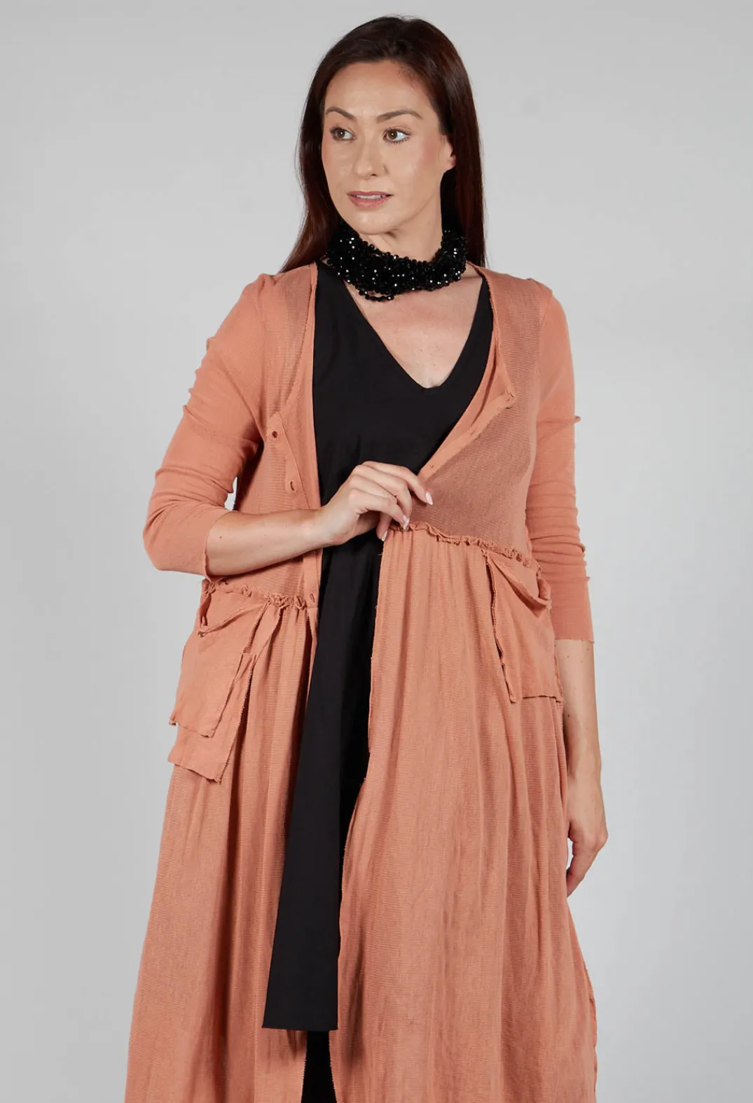 Kedziorek Cardigans^Longline Cardigan in Copper