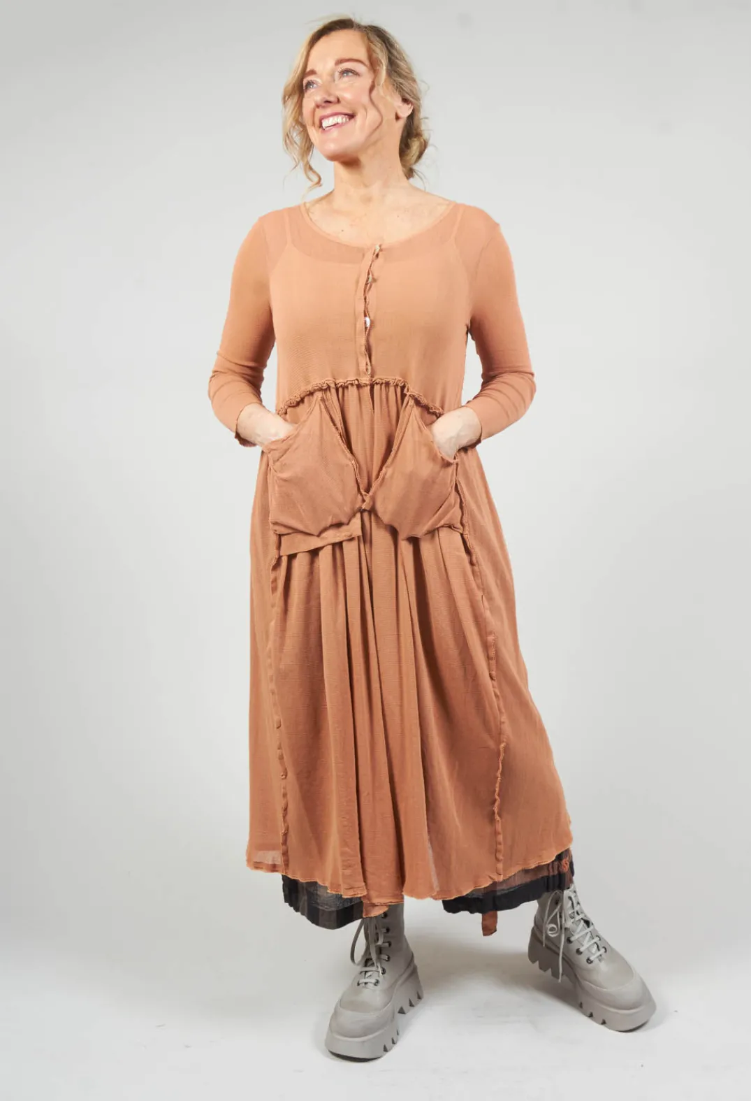 Kedziorek Cardigans^Longline Cardigan in Copper