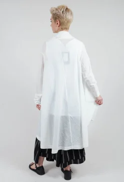 Moyuru Shirts & Blouses^Longline Cardigan in White