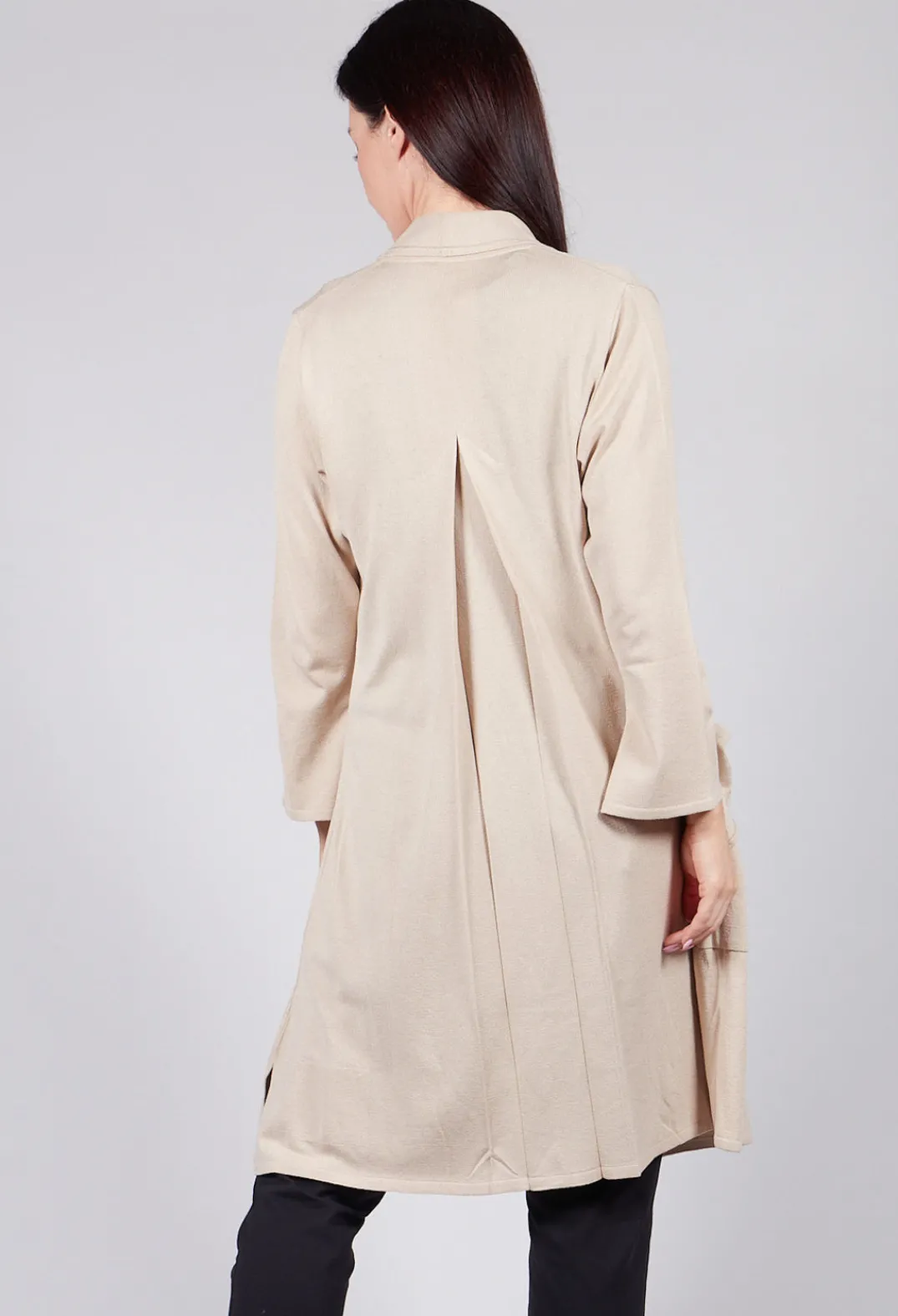Philomena Christ Cardigans^Longline Cardigan with Pockets in Sand