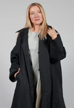 Aequamente Coats^Longline Coat in Black