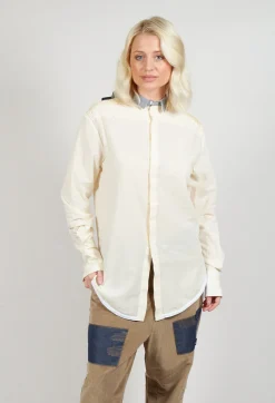 Umit Unal Shirts & Blouses^Longline Cotton Shirt in Cream