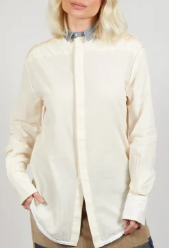 Umit Unal Shirts & Blouses^Longline Cotton Shirt in Cream