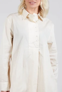 Amici Shirts & Blouses^Longline Cotton Tunic in Cream