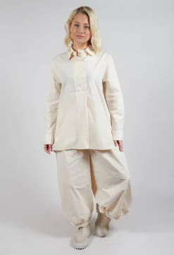 Amici Shirts & Blouses^Longline Cotton Tunic in Cream