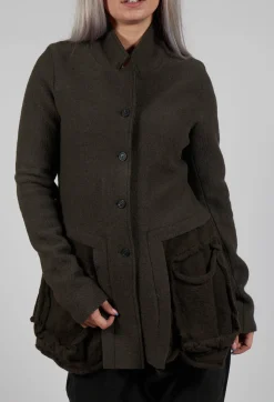 Rundholz Black Label Jackets^Longline Jacket with Feature Pockets in Jungle