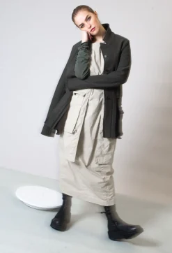 Rundholz Black Label Jackets^Longline Jacket with Feature Pockets in Jungle