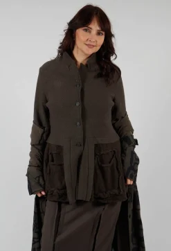 Rundholz Black Label Jackets^Longline Jacket with Feature Pockets in Jungle