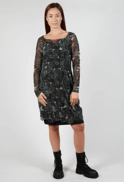 Rundholz Black Label Tops^Longline Netted Top in Multicolour