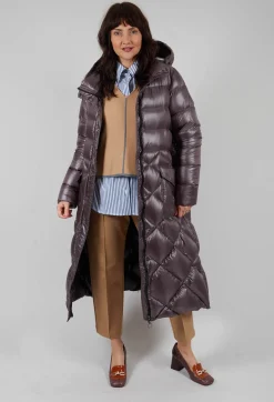 Beatrice B Coats^Longline Puffer Coat in Mud