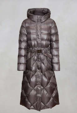 Beatrice B Coats^Longline Puffer Coat in Mud
