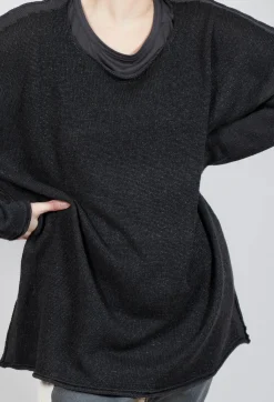 Rundholz Mainline Jumpers^Longline Relaxed Knit in Asteroid Sparkle