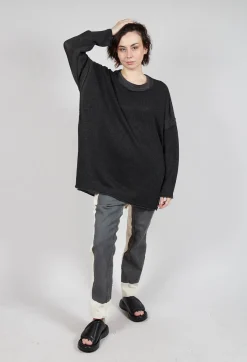 Rundholz Mainline Jumpers^Longline Relaxed Knit in Asteroid Sparkle