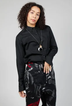 Marc Point Shirts & Blouses^Longline Shirt in Black